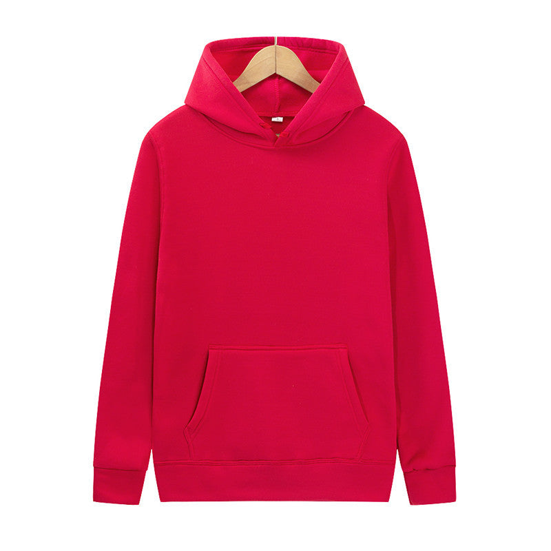 Mens And Womens Solid-color Plain Hoodies