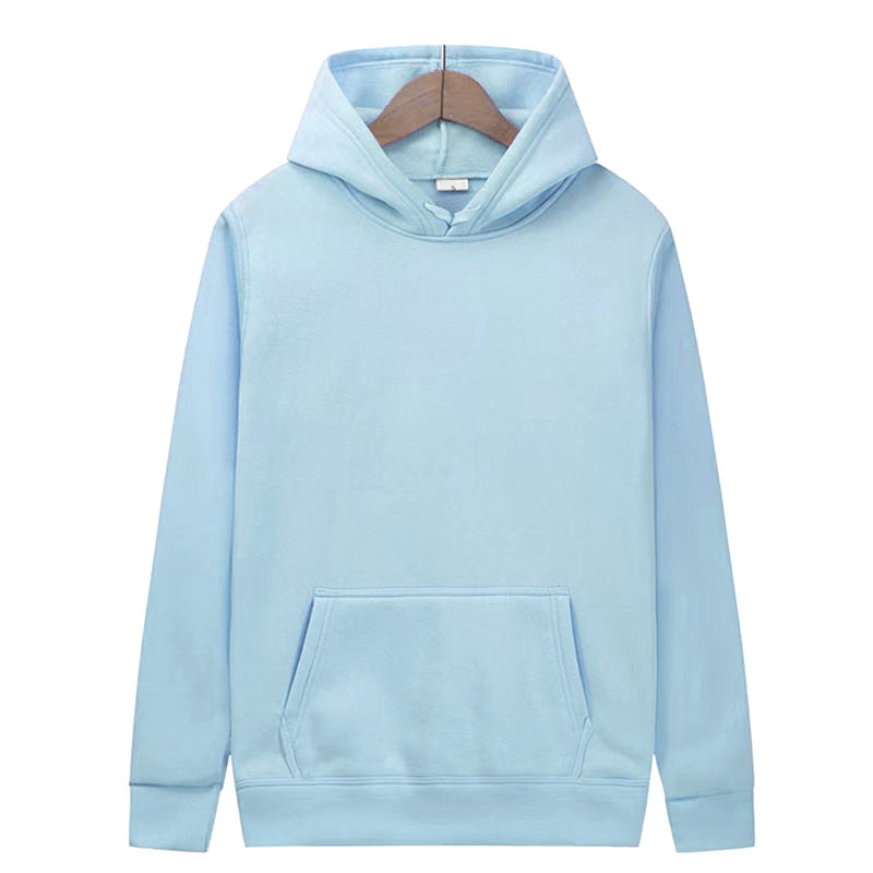 Mens And Womens Solid-color Plain Hoodies
