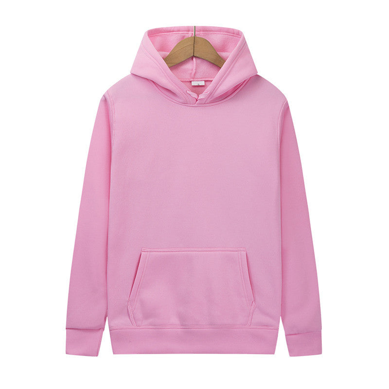 Mens And Womens Solid-color Plain Hoodies