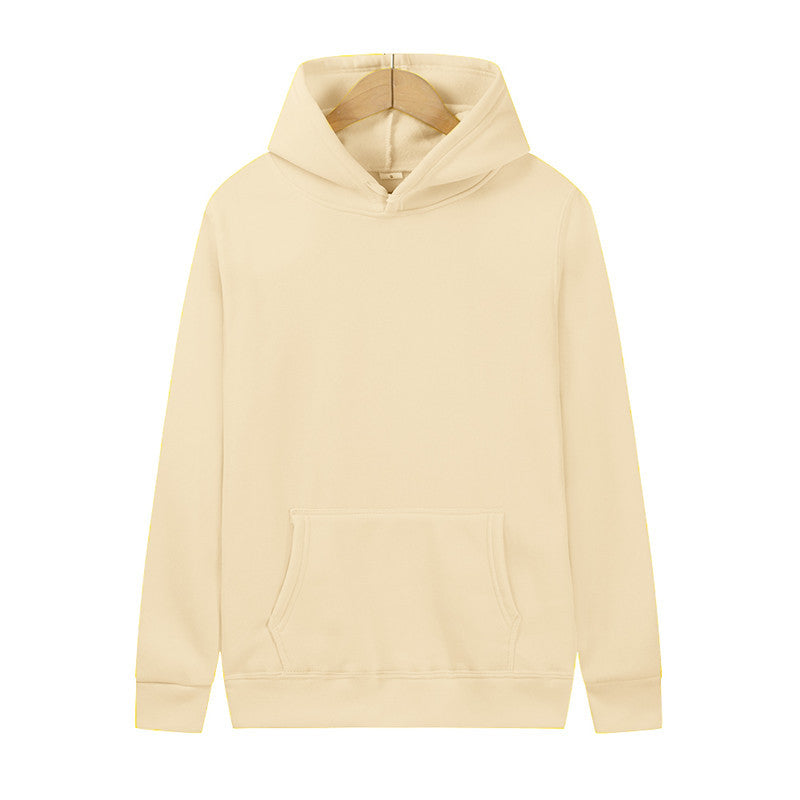 Mens And Womens Solid-color Plain Hoodies