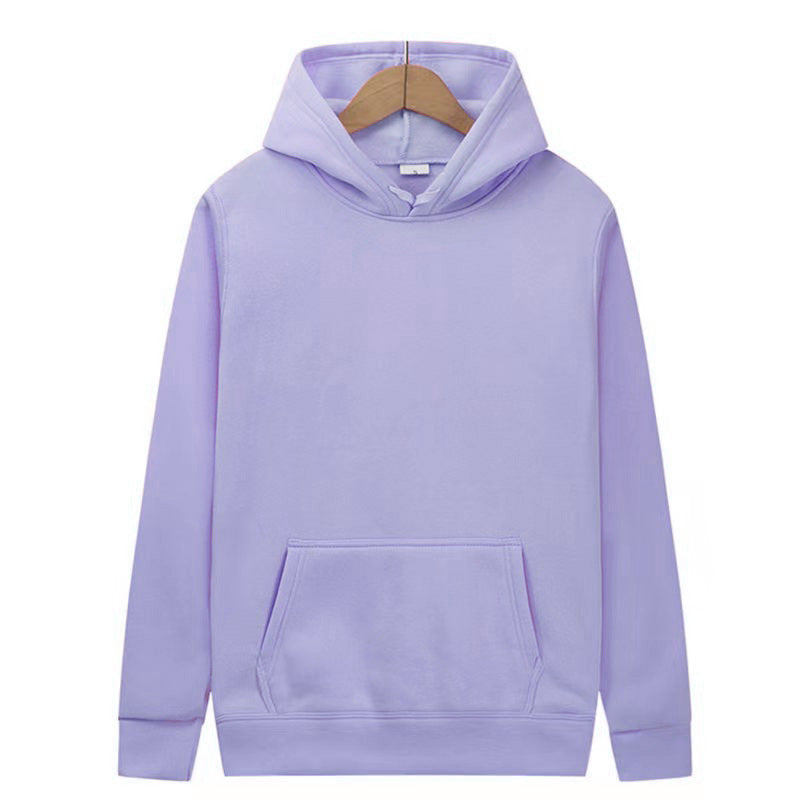 Mens And Womens Solid-color Plain Hoodies
