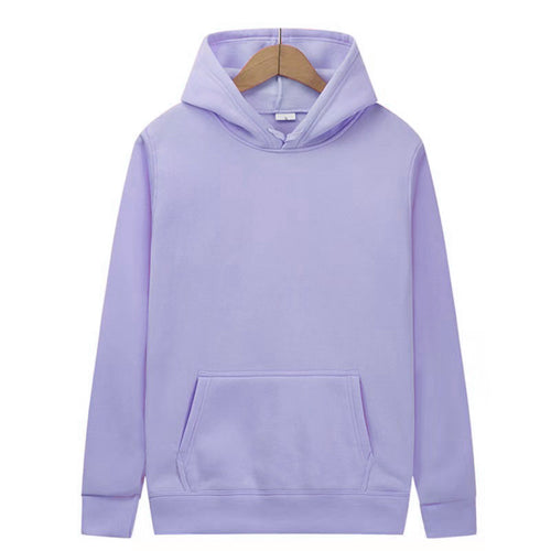 Mens And Womens Solid-color Plain Hoodies