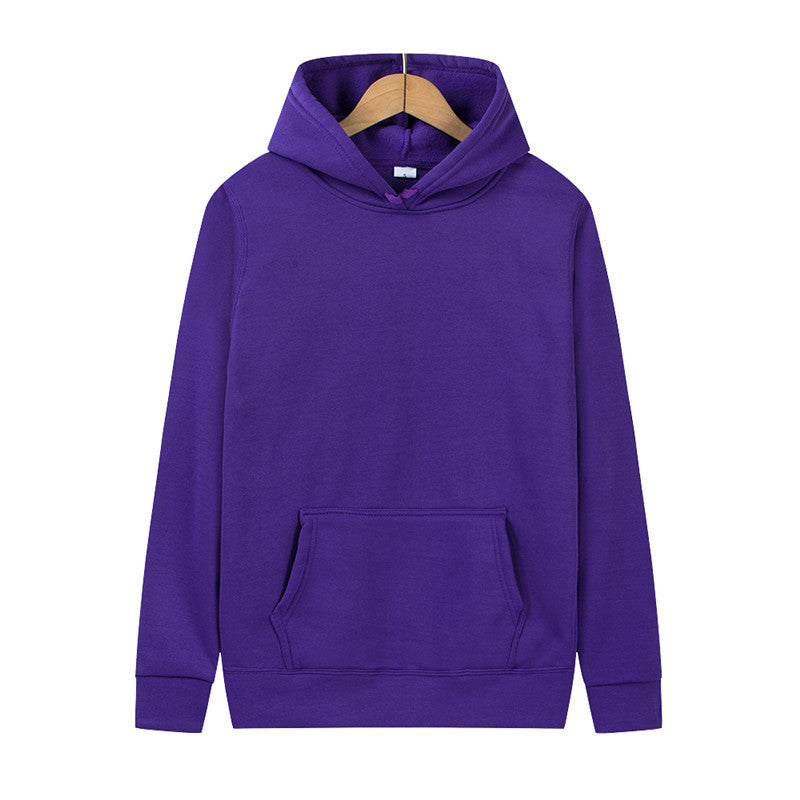 Mens And Womens Solid-color Plain Hoodies
