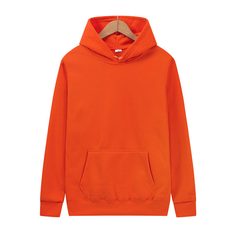 Mens And Womens Solid-color Plain Hoodies