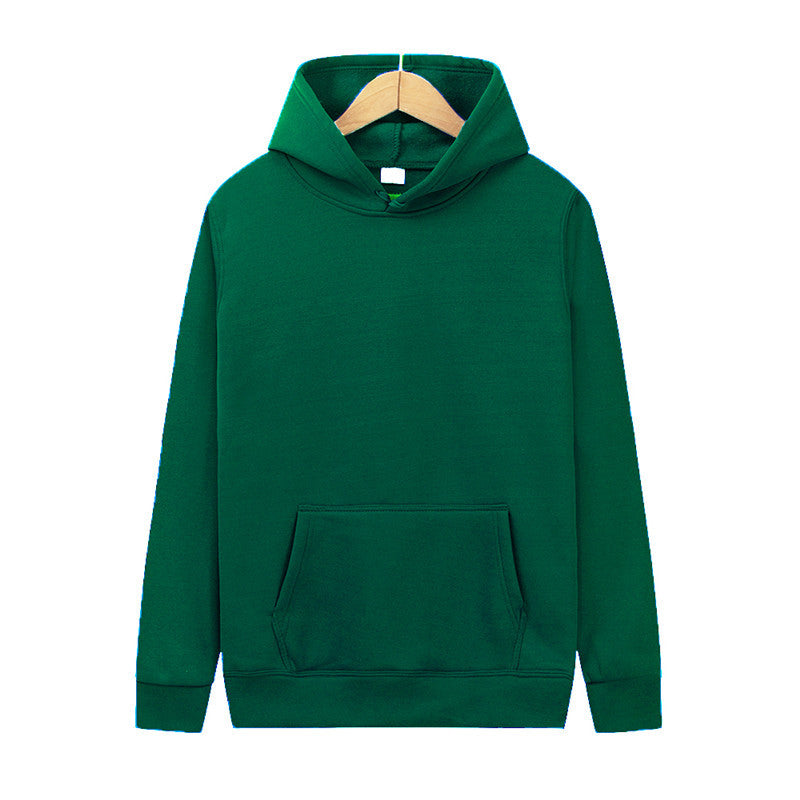 Mens And Womens Solid-color Plain Hoodies