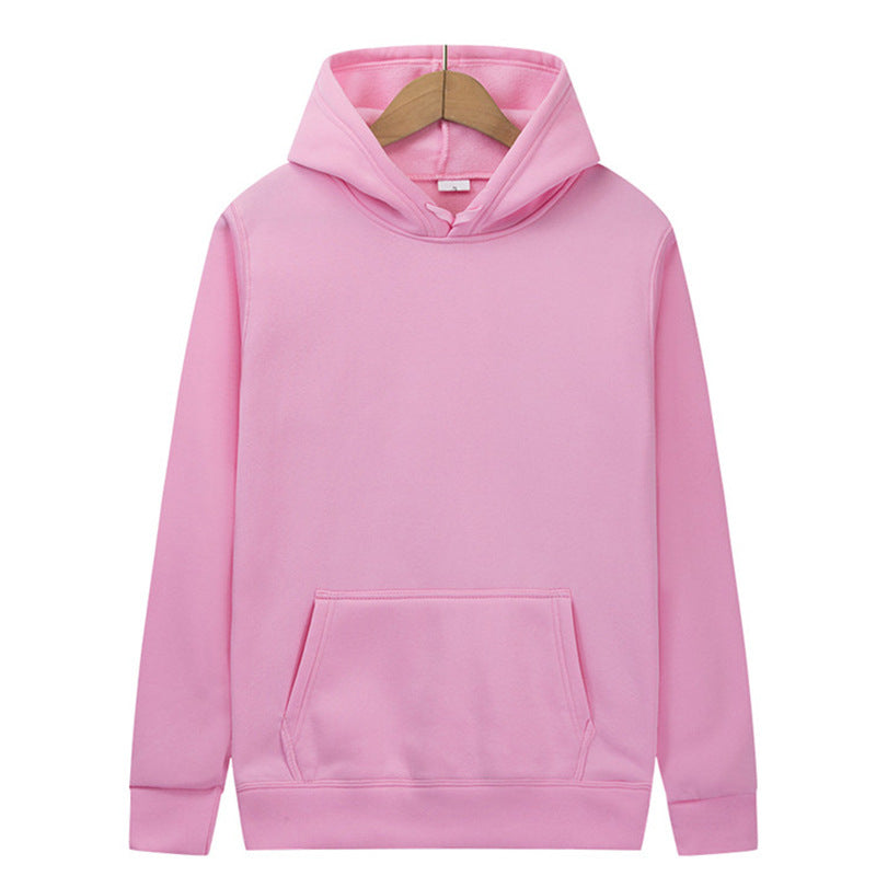 Mens And Womens Solid-color Plain Hoodies