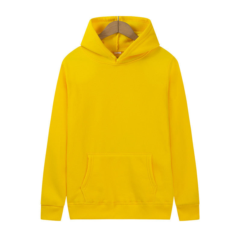 Mens And Womens Solid-color Plain Hoodies